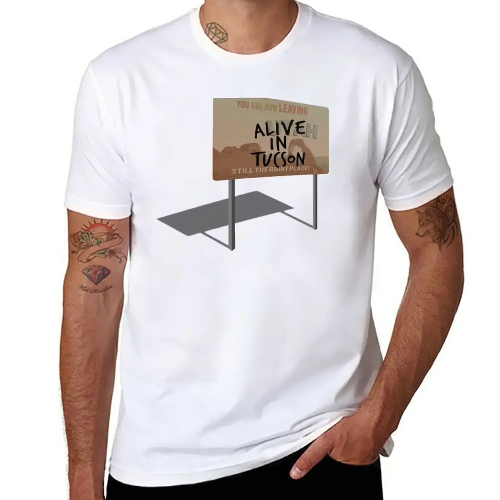 

Alive In Tucson - Last Man on Earth T-Shirt animal prinfor boys heavyweights T-shirts for men cotton