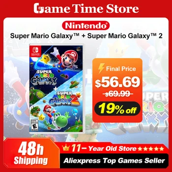 Super Mario Galaxy + Super Mario Galaxy2 Offerte di giochi per Nintendo Switch Scheda di gioco fisica originale al 100% per console Nintendo Switch