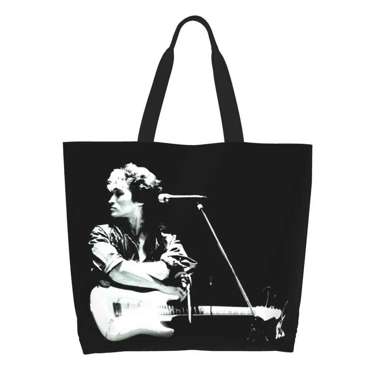 

Kawaii Viktor Tsoi Shopping Tote Bag Reusable Russia Music Rock Groceries Canvas Shopper Shoulder Bag