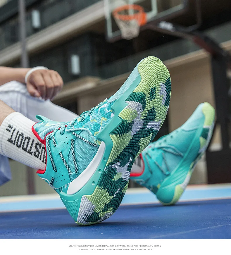 Chaussures de basket-ball haut de gamme, antidérapantes, résistantes aux chocs, confortables, à la mode, de haute qualité_voghion.com