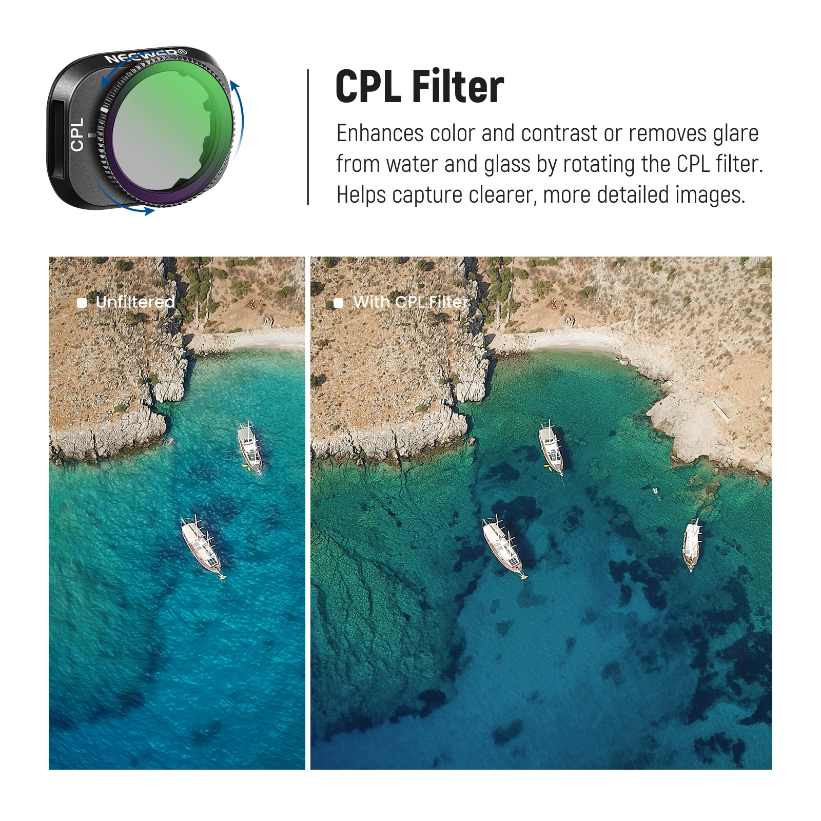 Camera Lens Filter UV Filter Photography Filter Circular Polarizing Filter Drone Magnetic Filters Neewer 6 ND/PL Filter Set For DJI Mini 3 Pro Drone Lens ND/PL+ND16/PL+ND32/PL+ND64/PL+Polarising Filter (CPL) + UV