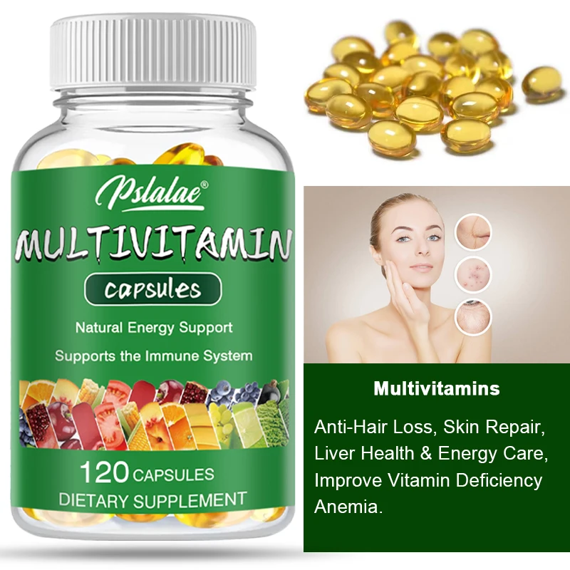 

Multivitamin Capsules Anti-Hair Loss Skin Repair Liver Health Improve Anemia Vitamin Deficiency Supplements