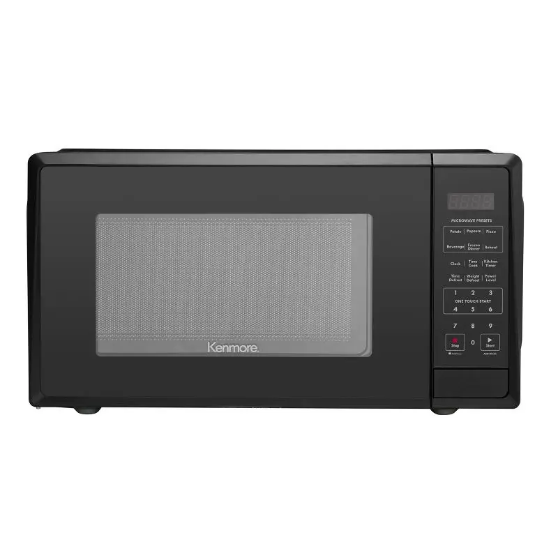 Stylish Black 1.1 cu-ft Microwave for Modern Kitchens