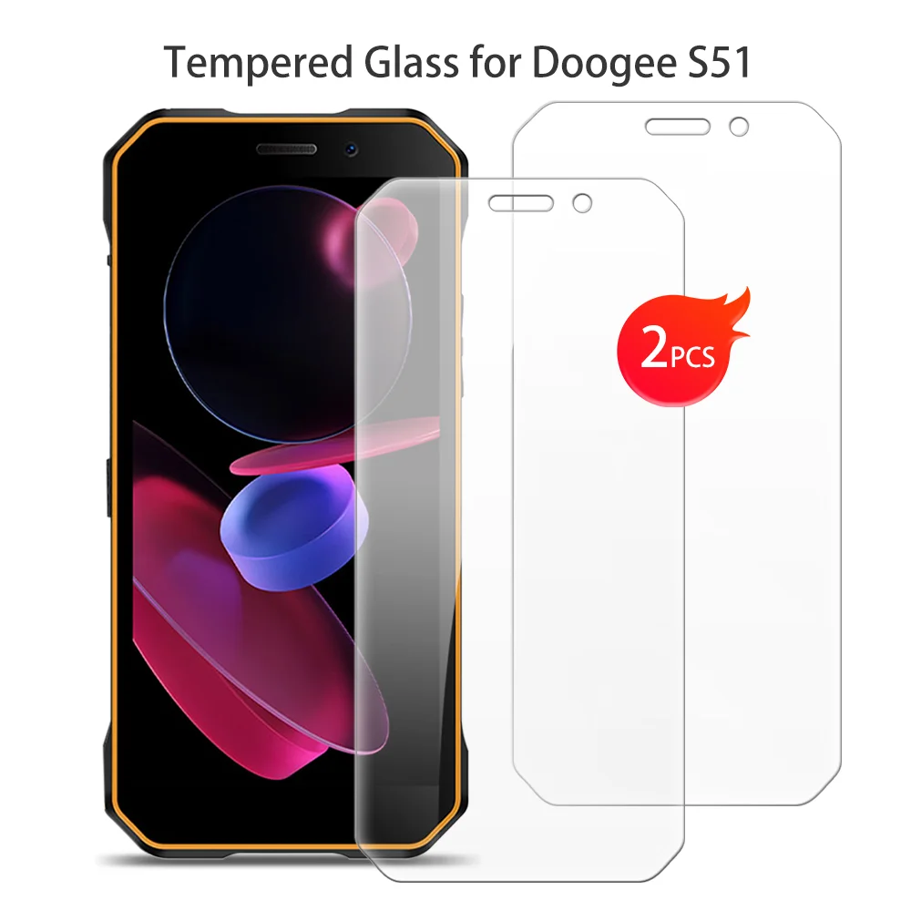 

For Doogee S51 Tempered Glass Protective ON Doogee S51 6.0 Inch Screen Protector Smart Phone Cover Film