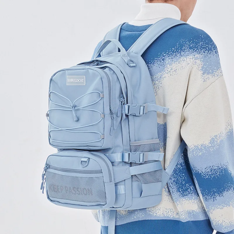 [Премиум] Водонепроницаемые рюкзаки с несколькими карманами, нейлоновый школьный рюкзак для студенток, женский, милый ноутбук