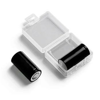 Durability18350 Custodia per Batteria, Supporto Portatile in Plastica Rigida Scatola Immagazzinaggio a Prova Polvere per
