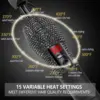 Hot Comb Electric High Heating Comb Hair Straightening with Bling Diamonds LCD Digital Peigne Chauffant 3
