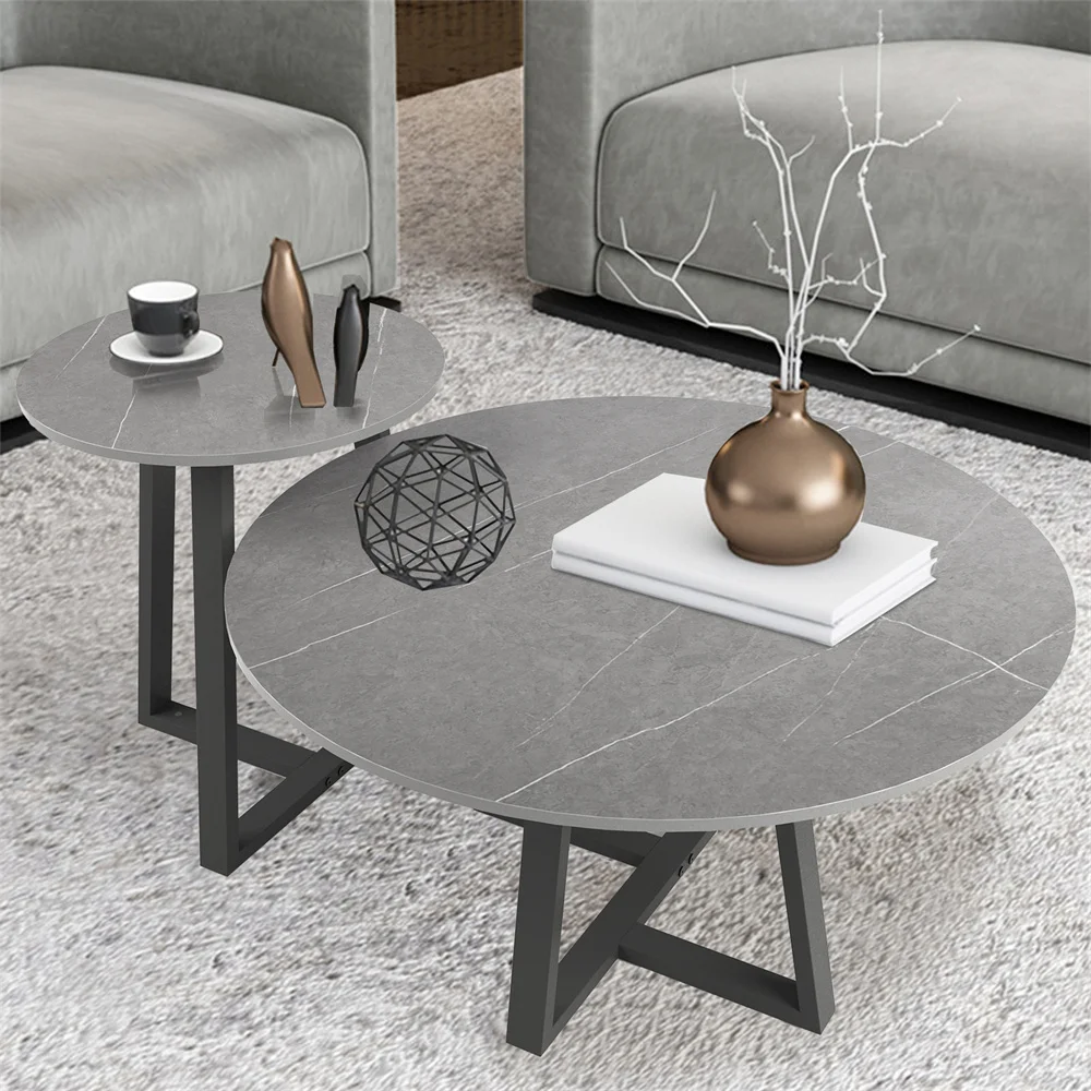Modern Luxury 2in1 Marble Nesting tables.