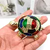 SHINNYGIFTS Crystal Studded Turtle Shape Jewelry Box, Handmade Miniatures, Sea Turtles,  Feng Shui Craft 6