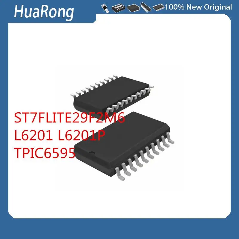 

10Pcs/Lot ST7FLITE29F2M6 SOP-20 L6201 L6201P L6201PS TPIC6595 TPIC6595DW TPIC6595DWR