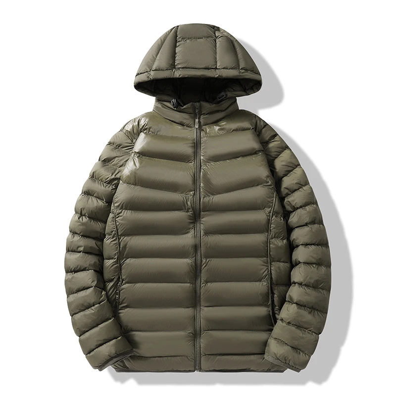 New Winter Puffer Jacket Men's Casual Thick Windproof Detachable Hooded Parka Women's Snow Warm Down Cotton Padded Coat