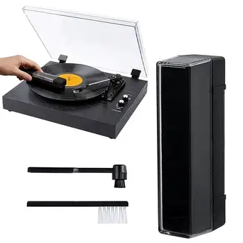 Kit portatile per la pulizia dei dischi in vinile – Include una spazzola per la punta del giradischi e i dischi LP, pulisce anche gli schermi di smartphone/computer
