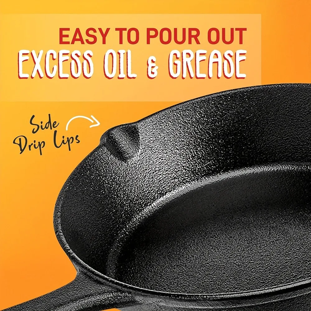 Cast Iron Skillet Set 6
