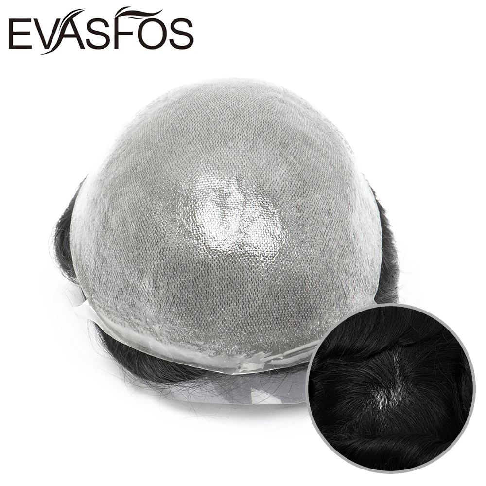 Thin Skin 0.03mm Natural Hair Men Toupee Human Hair Men Wig Replacement Systems Piece Protesis Capilar Hombre Male Wig Human Hair Toupee