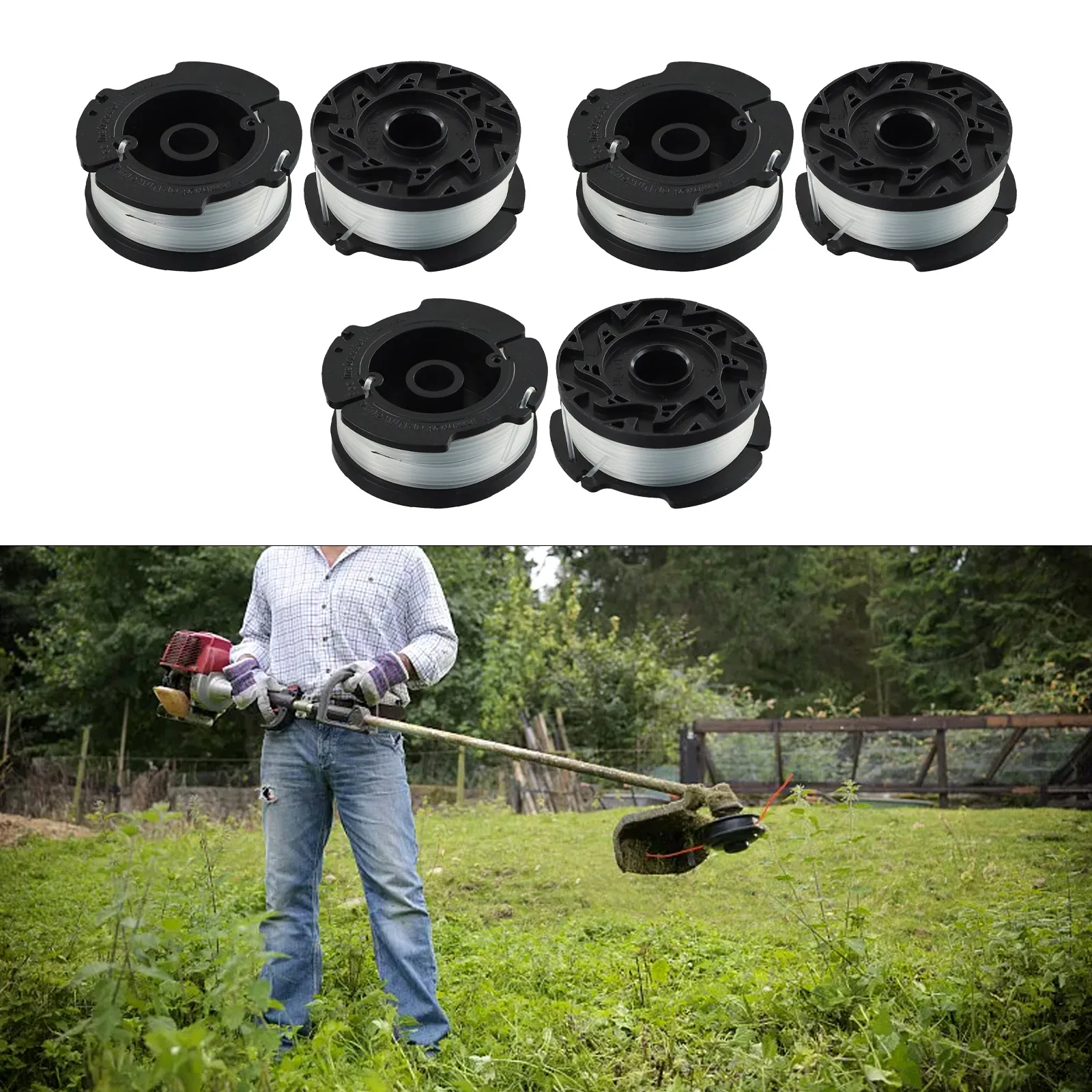 

6 шт., катушка для триммера Black & Decker