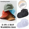 Anti Deformation Hat Washer Hat Cleaning Kit Not Include Frame for Flat and Curved Hats Washing Hat Rack Wash Machine Cover 2