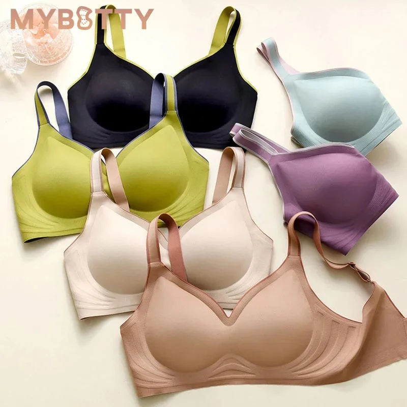 

MYBOTTY, латексный бюстгальтер, женское Бесшовное нижнее белье с эффектом пуш-ап, охлаждающая сборка, латекс 4,0, Женский Интимный Женский бюстгальтер, удобный Бралетт