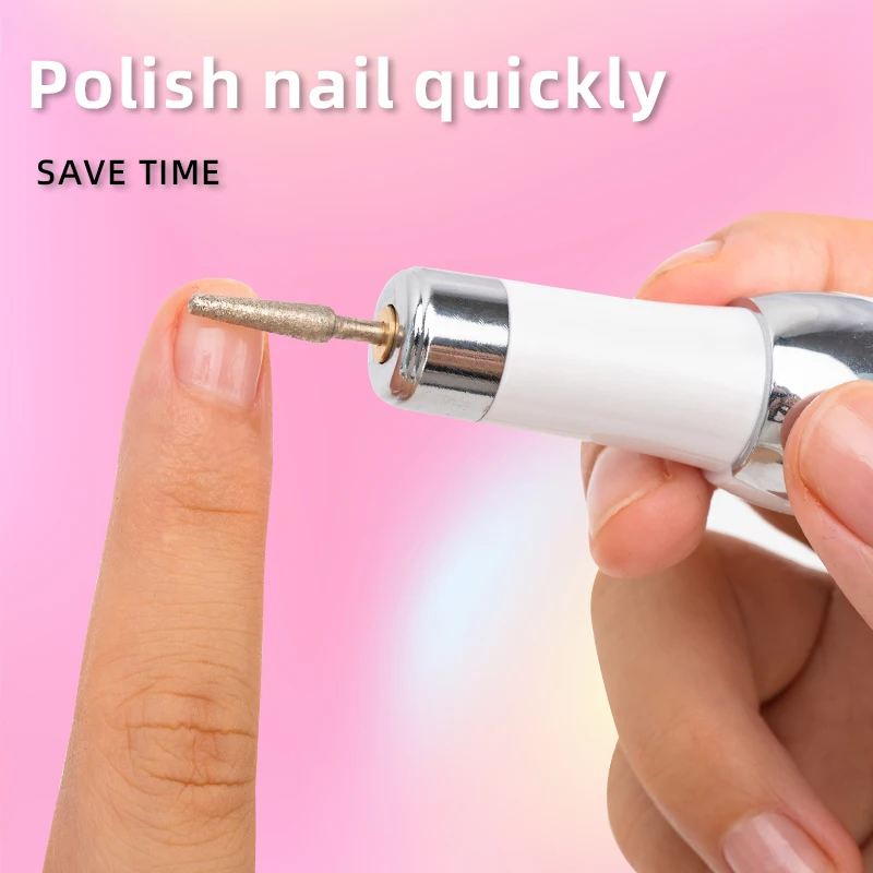 Electric Nail Polisher Drill Bits Professional Nails Grinding Polishing Dead Skin Removal Art Sanding File Pen Manicure Machine 2