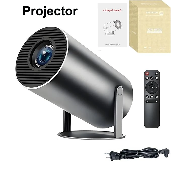 DITONG HY300 PLus HD 4K Proyector portátil Android LED Video Cine en casa Cine mini Proyector Película HY300 plus