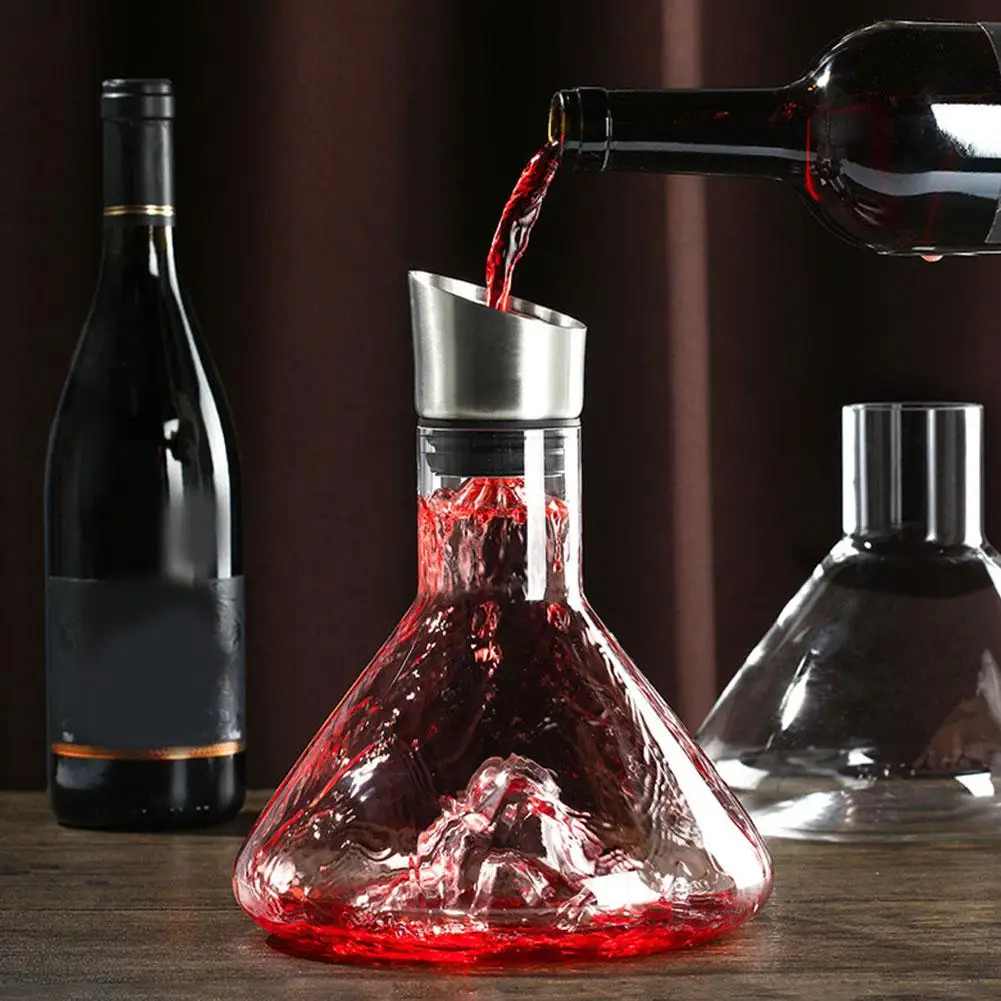 

Iceberg Waterfall Style Decanter Crystal Glass Transparent Wine Wine Dispenser Filter Quick Aroma Red Decanter High-end