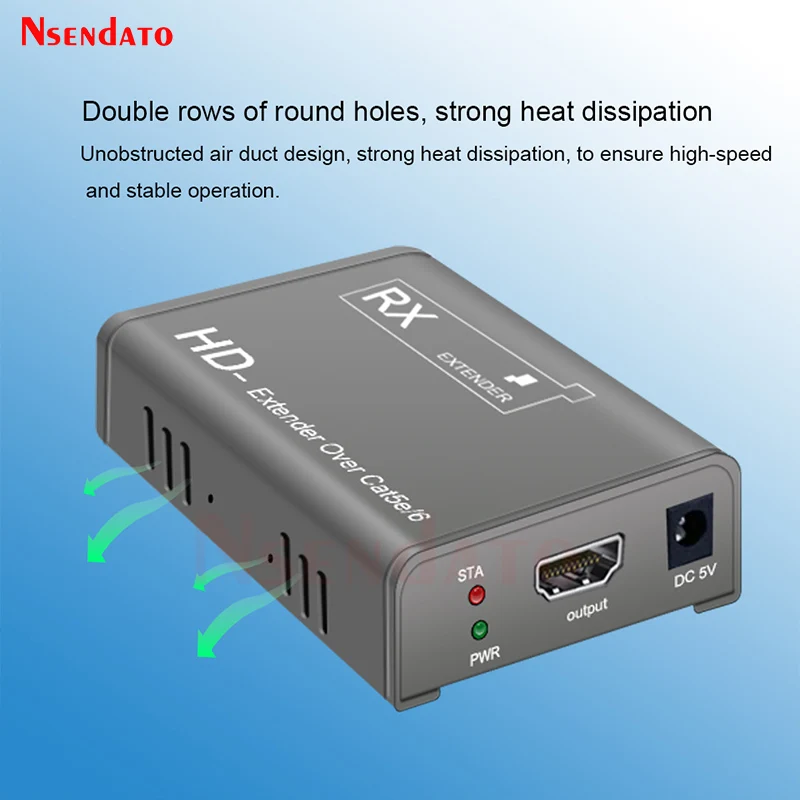 HDMI Extender 100M Over RJ45 Cat6 Ethernet Extender HDMI 1080P HDMI to RJ45 Network Cable Extender For STB DVD Camera PC Monitor