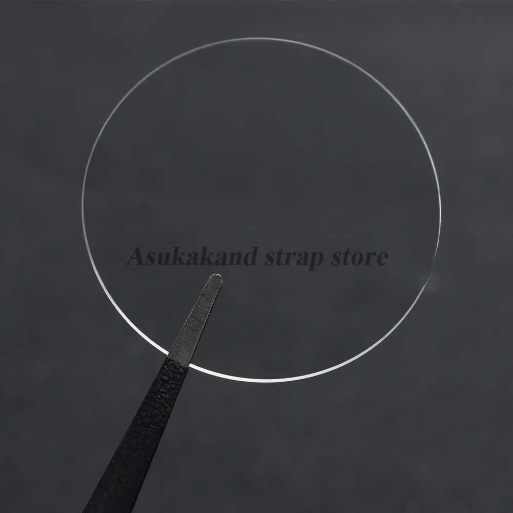 Transparent Round Planar Watch Glass Accessories - 1.2mm Thickness