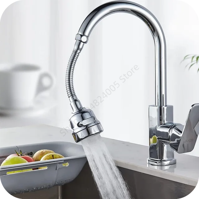 Adaptateur universel pour robinet de cuisine 2/3 modes 360 °   Extensions de filtre de robinet rotatif, Gadgets de cuisine, buse de robinet d'économie d'eau de pulvérisation 1