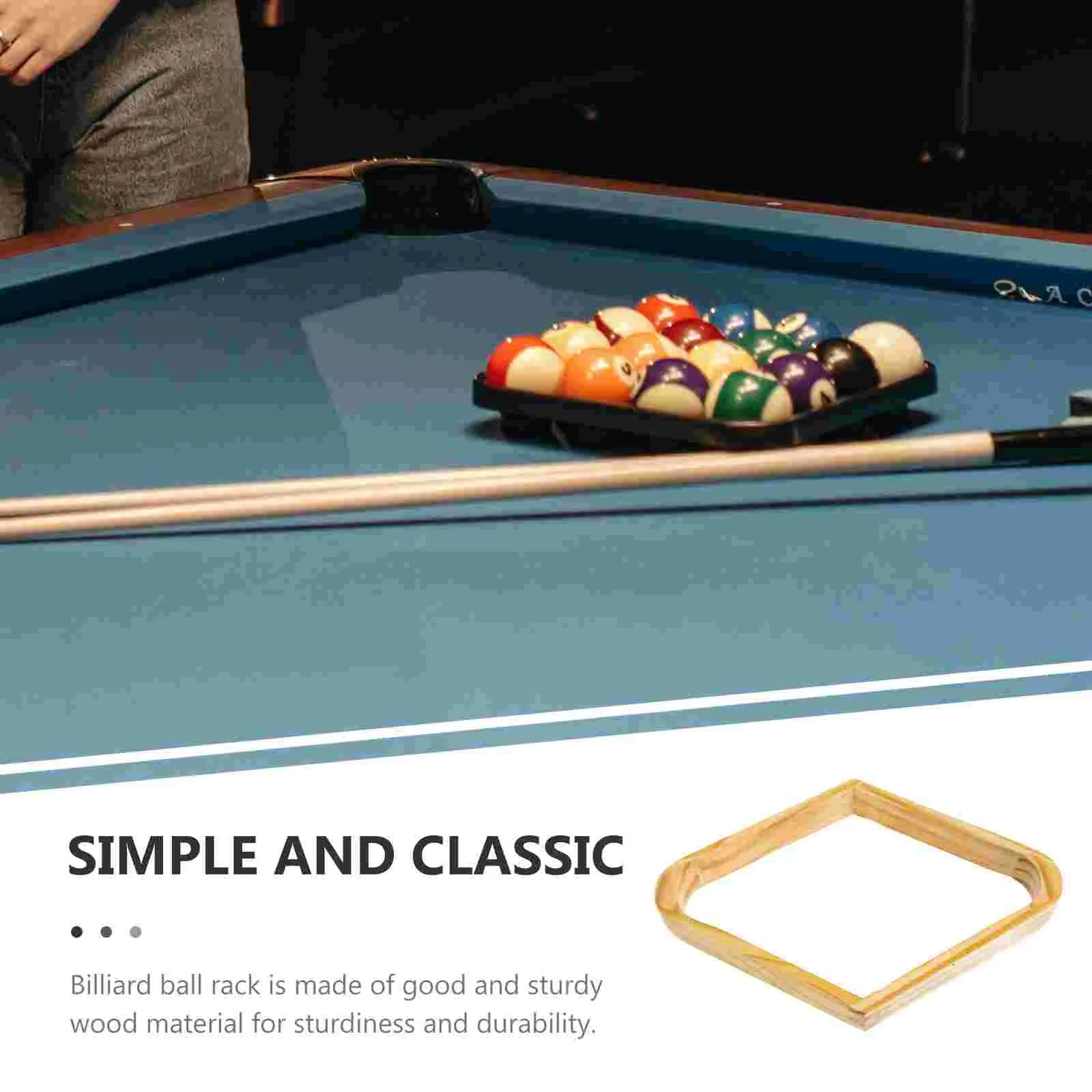Billiards Frame Wooden Organizer Stand Snooker Fixing Rack Pool Table Balls Triangle Games Holders billiard ball holder
