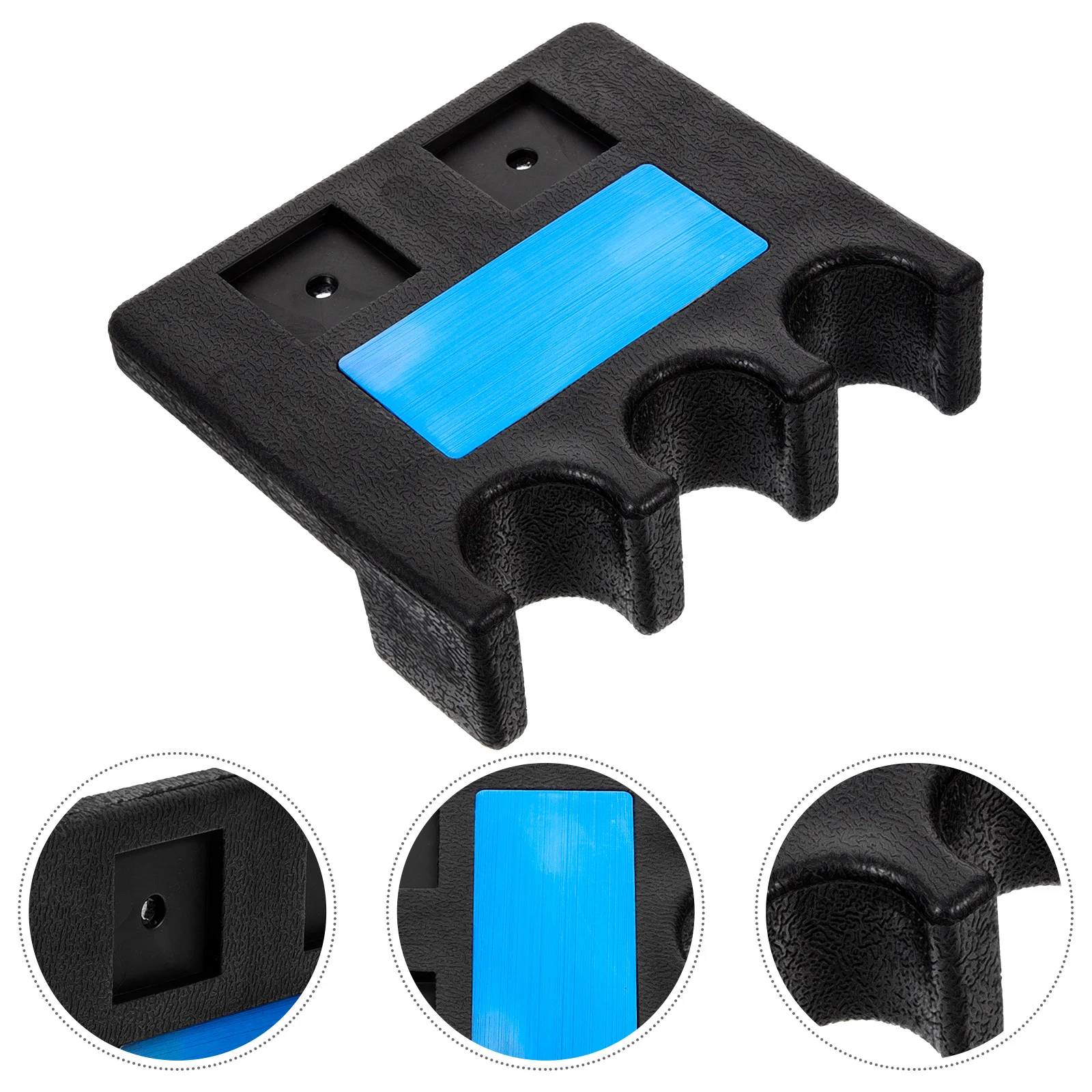 

Billiard Pole Rack Pool Cue Holder Billiard Cue Rack Self-Adhesive Type Mount Cue Holder Billiards &Pool Supplies Black