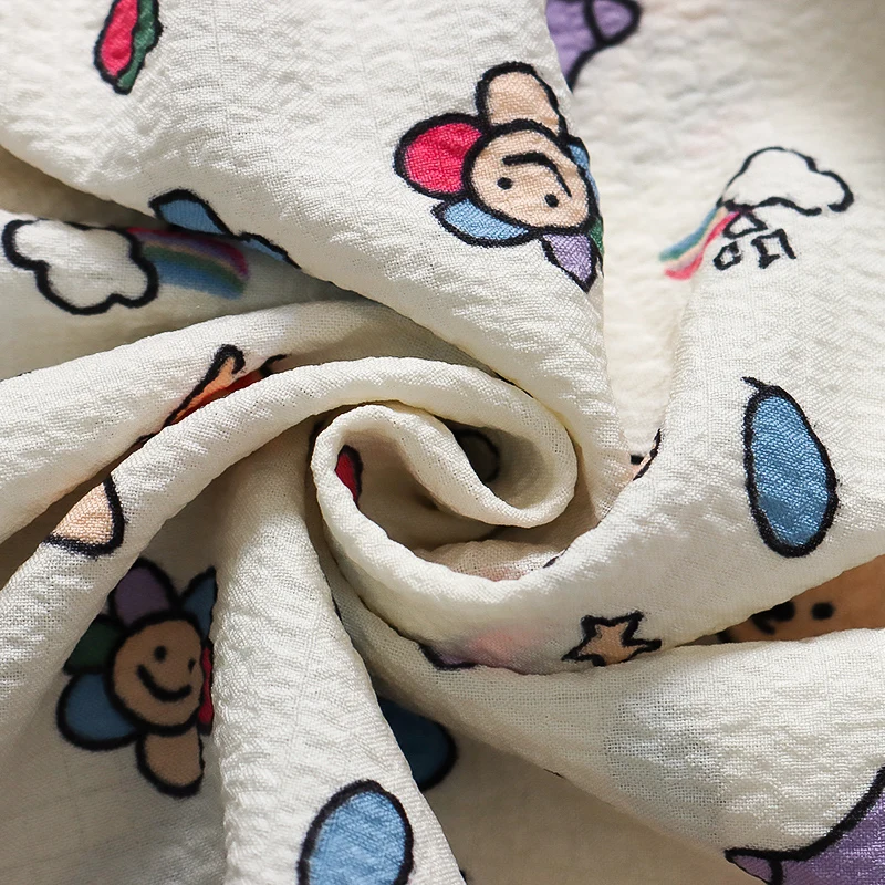 계절 어린이 홈웨어 여아용, 통기성 부드러운 잠옷, 귀여운 동물 패턴, 실내 레저 슬링 원피스