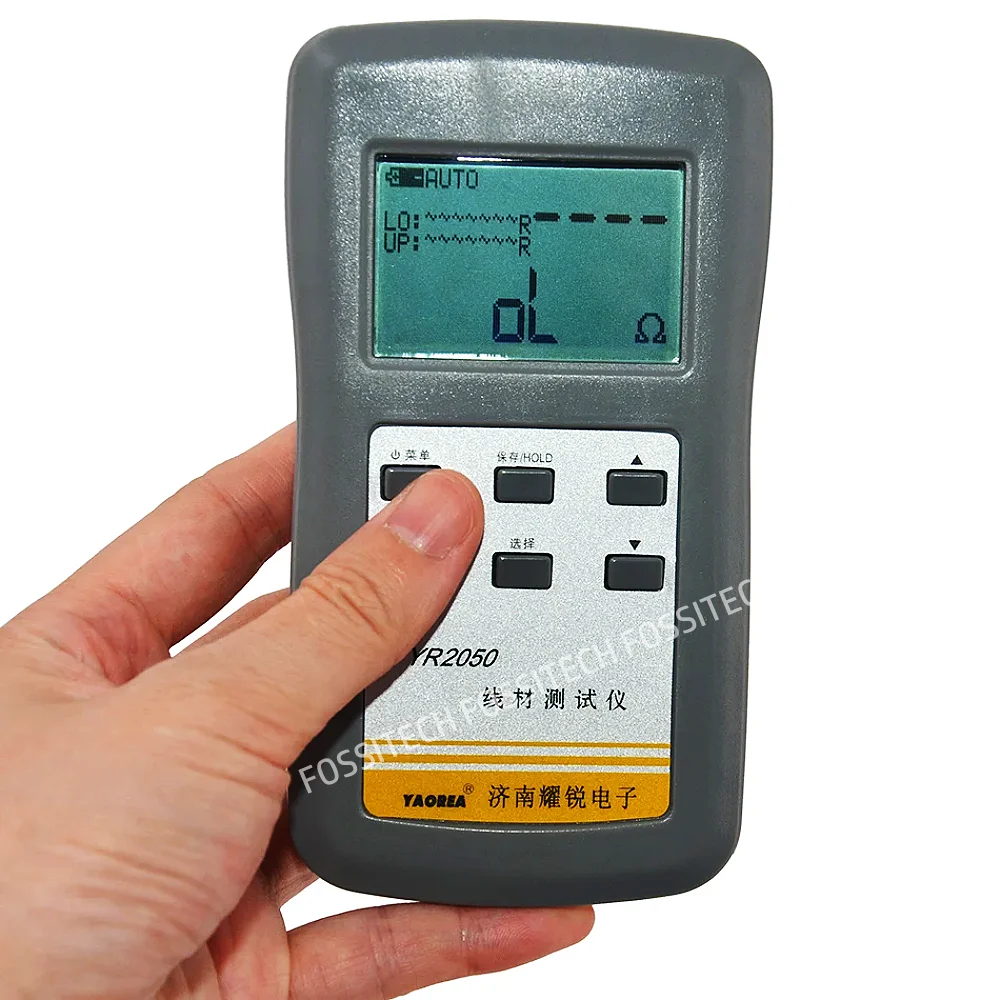 YR2050 Handheld DC Milliohmmeter High-precision 0.01m&Omega;-1K&Omega; Micro Resistance Meter Electric Wire Power Cable Resistance Tester