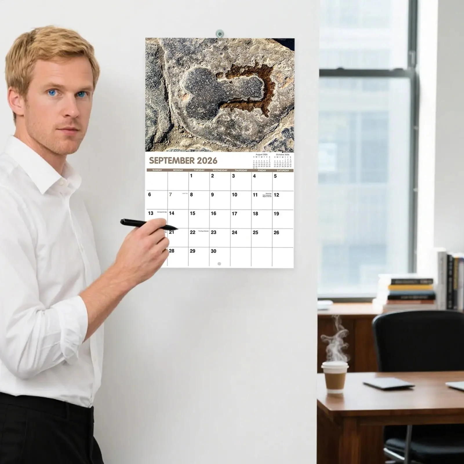 2026 Wall Calendar Funny Cactus Calendar Humorous Planner for Visual Display Scheduling Time Management Reference School