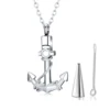 Navigation Keepsake Jewelry Stainless Steel Anchor Cremation Urn Pendant Necklace For Ashes Navy Friendship Gift 1