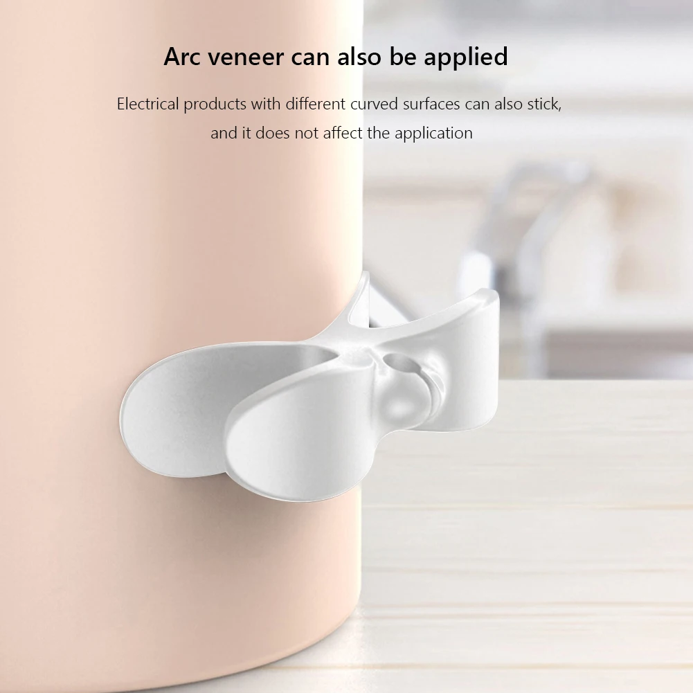 4/9pcs 케이블 클립 자체 접착식 고무 전기 제품 와이어 클램프 실용적인 충전 케이블 홀더 가정 용품