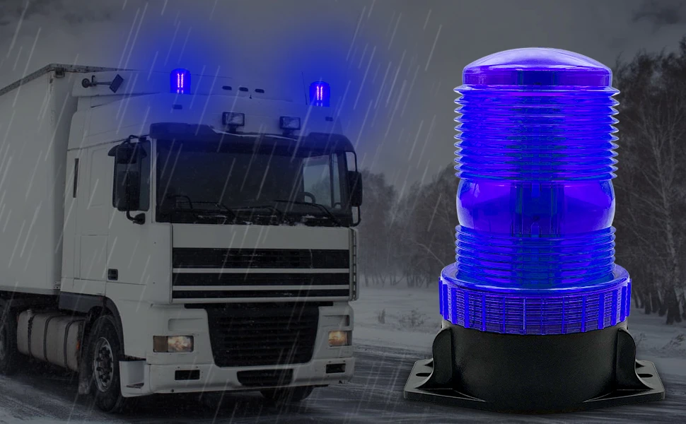 LED Strobe Light 12V-24V 30 LED Car Emergency Warning Safety Flashing Beacon Lights for Vehicle Forklift Truck Tractor Golf Cart