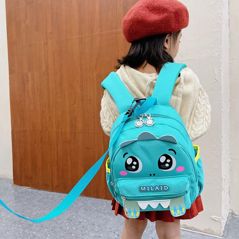 2022 New Girls Boys Small Schoolbags Cute Dinosaur Anti Lost Children Cartoon Backpacks Korean Fashion Out Kids Baby Snack Bag