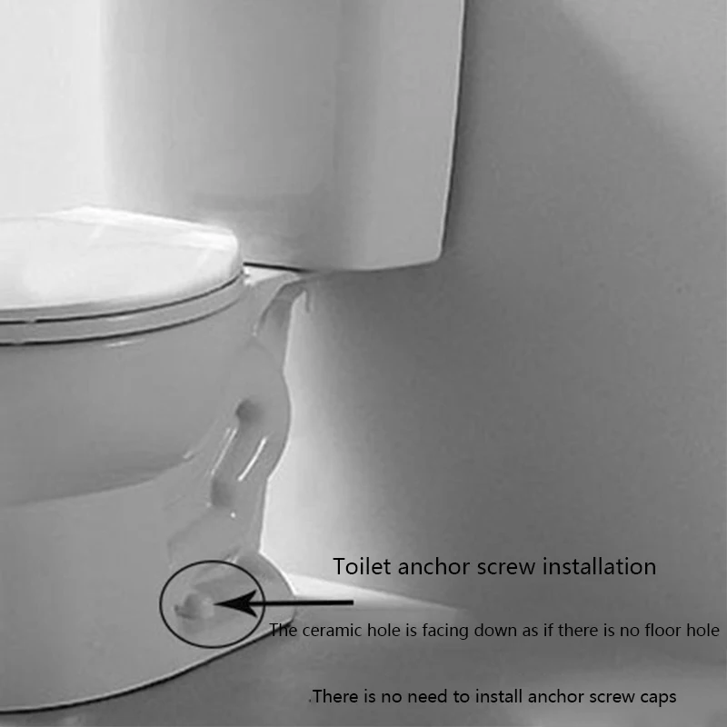 Description Picture 4 of item2 Sets Toilet Foot Mounting Screws Pan Fix To Floor Kit Toilet Bidet Anchor Bolts Repair Fixings Fitting Screws Toilet Parts