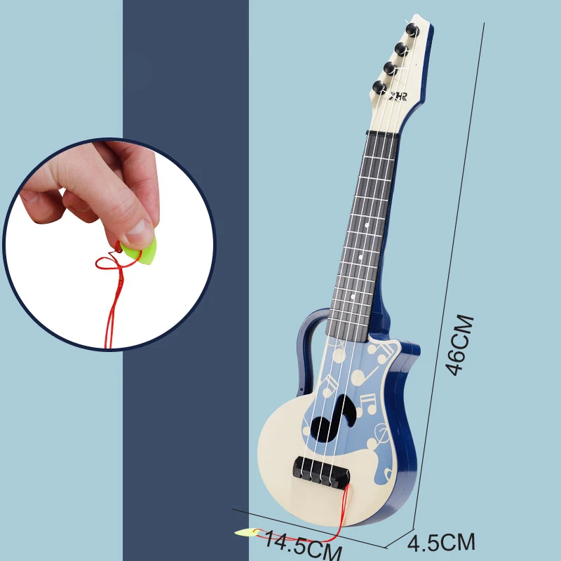 New Small Children Ukulele Guitar Toy Children Musical Instrument Beginner Early Education Toy Children Birthday Gift 5