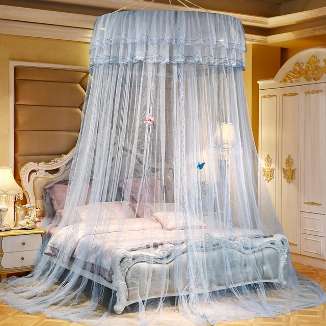 Mosquitera para cama doble para el hogar y el jardín, dosel de cama para  niños, mosquitera, cortina de cama, tienda de cama a prueba de polvo -  AliExpress