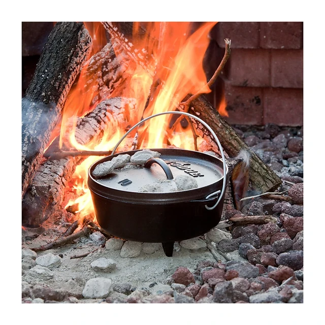 Kitchenware for camping,Cast Iron Camping Supplies Outdoor Pot Camp Cooking  Supplies with Handle,freight free - AliExpress