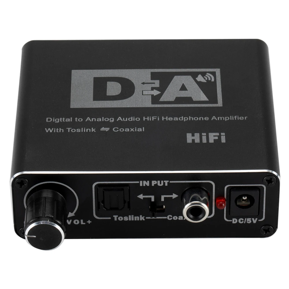 디지털-아날로그 오디오 변환기, 하이파이 DAC 오디오 변환기, 볼륨 조절, TSOLink, 동축 DAC AUX에서 3.5mm RCA 변환기