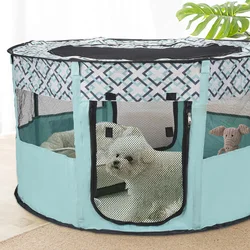 Indoor Pet Delivery Room Large Play Pen Folding Pet Tent Dog Cats House Octagonal Cage Tent Playpen Kennel Easy Operation Fence