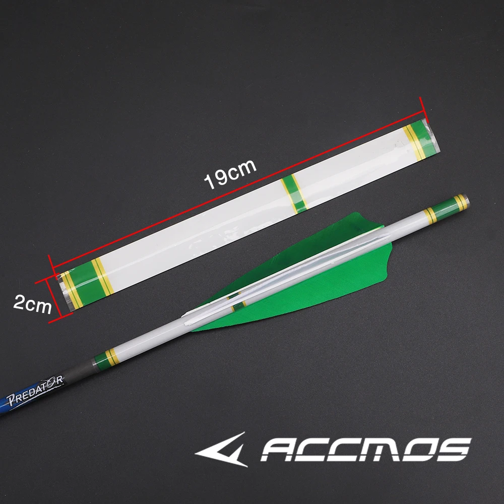 Archery Arrows 15Pcs Archery Arrow Wraps Universal Heat Shrinkable Adhesive Sticker Shaft Hunting Accessory