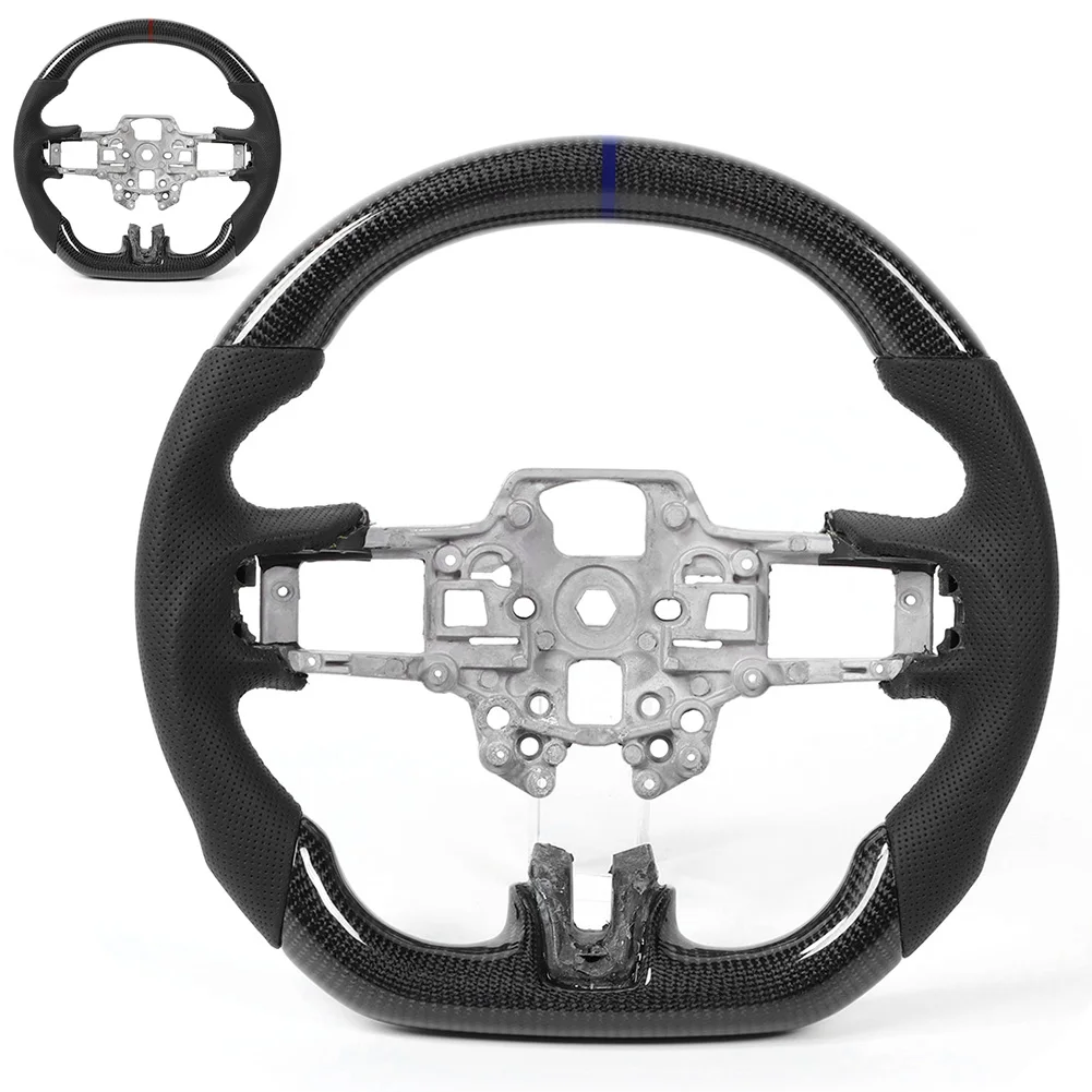 Aazon.co: EASSAFEX Real Carbon Fiber Steering Wheel For Ustang - View #9