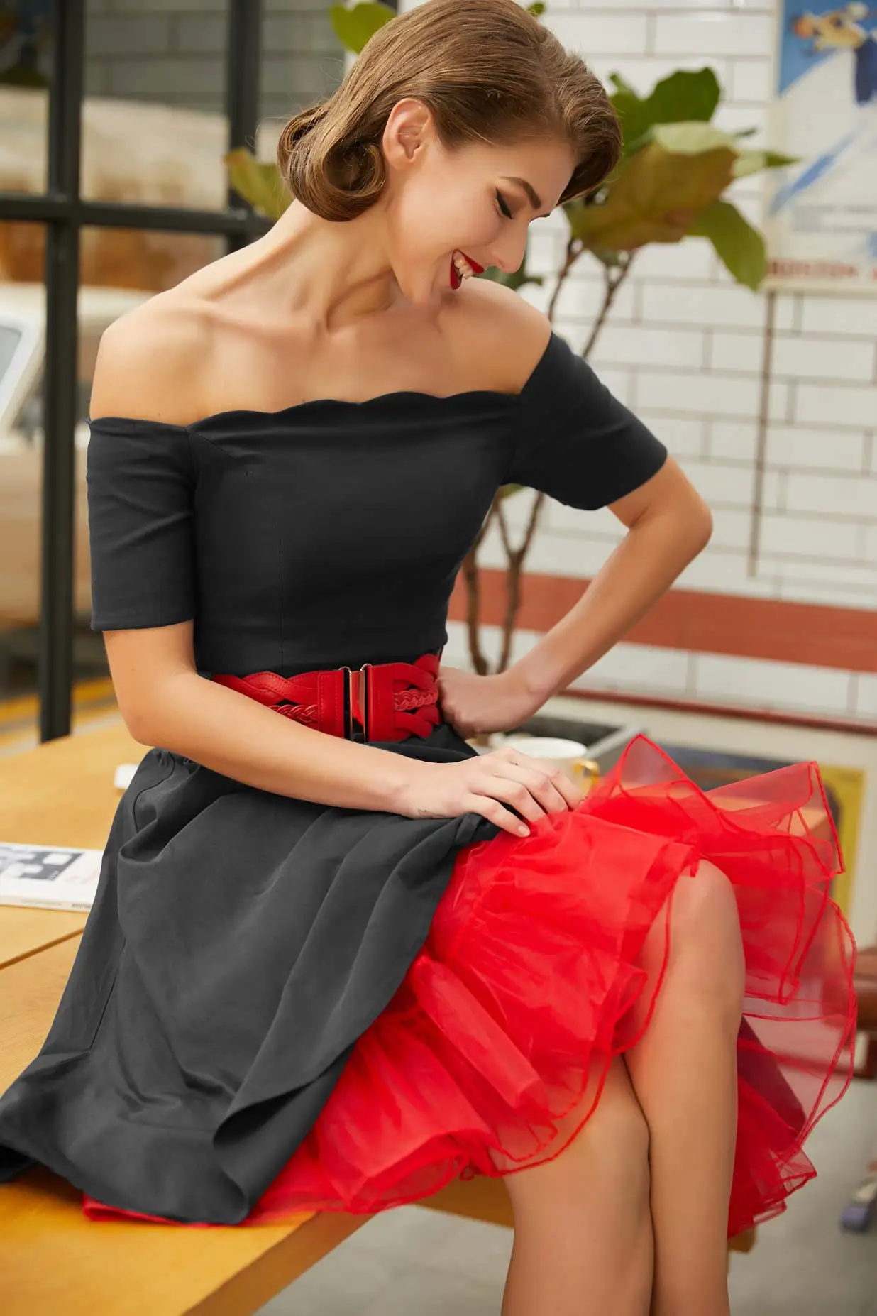 Rockabilly 90s Wedding Petticoat Crinoline Short Tulle Skirt Underskirt Adult Tutu Half Slips Bridal Accessorie