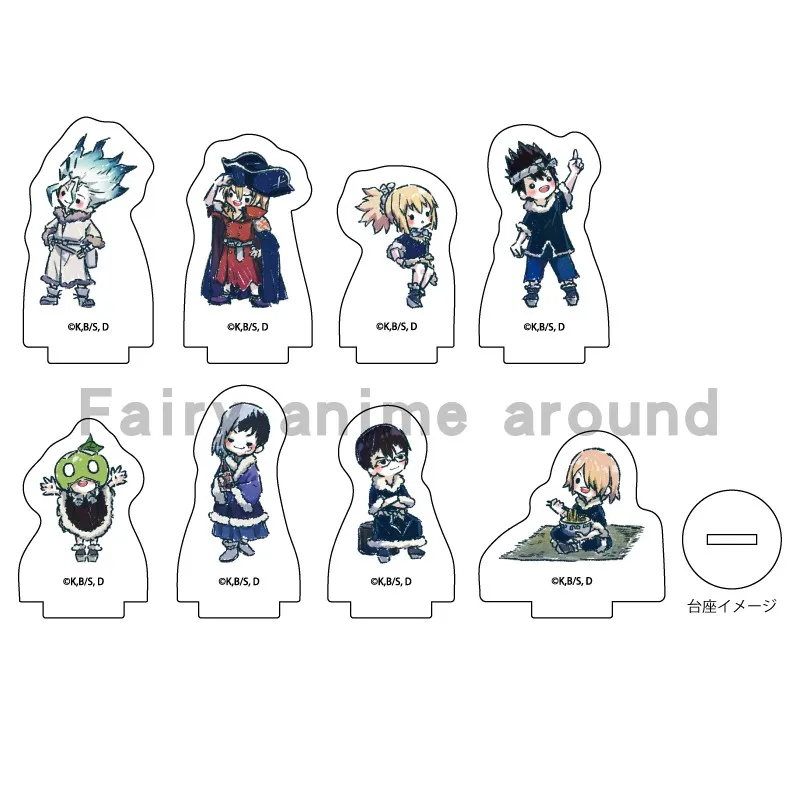 Фото Игра Nanami Ryusui Kuromu Hyoga Ishigami Senku Asagiri акриловая искусственная аниме мини-фигурка модель Косплей игрушка для подарка №1