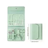 16Pcs/set Professional Nail Clippers Set Portable Travel Case Cuticle Nippers Grooming Pedicure Tool Kit for Men&Women Manicure 6