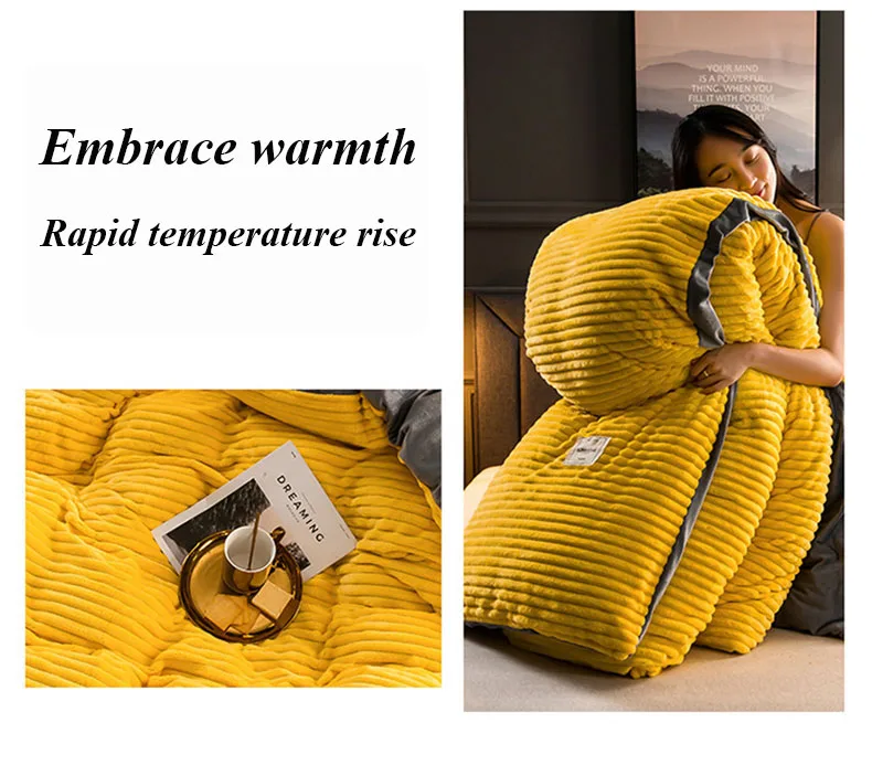 Magic Velvet Duvet Cover Warmth Thick Bedding Set with Pillowcase Double Quilt Cover Twin Queen King Comforter Cover 150/180/220 S96ce146204064ca7add3e082852a25edv