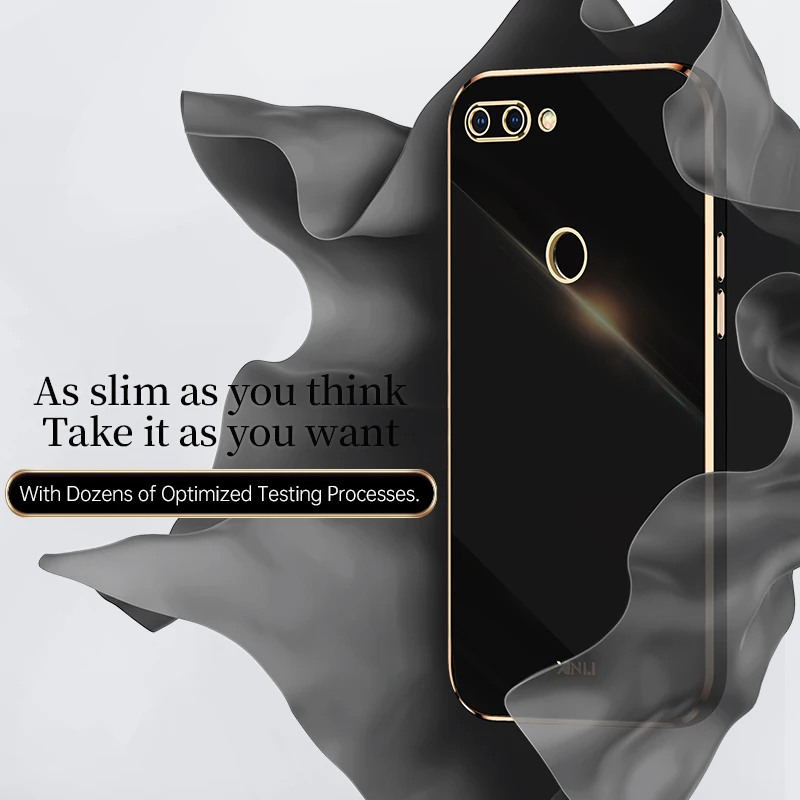 Luxury Silicone Shockproof Phone Case with Lens Protection - Fashionable Plating Design