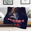 Death Note Blanket Fluffy Soft Blankets for Decorative Sofa King Lid Microfiber Bedding Knee Bed Fleece Nap & Throws Luxury Home 2